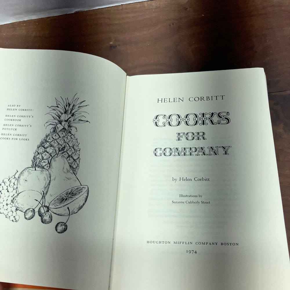 Helen Corbitt Cooks for Company 1974 First Printing Cookbook Illustrated HMCo - Picture 3 of 10